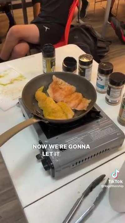 Guy Teaches Kids How to Cook Chicken but Forgets About Cross Contamination