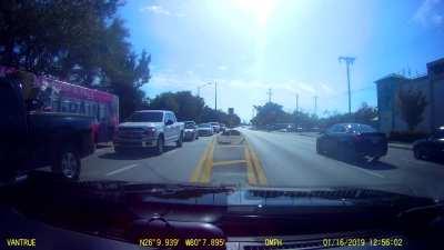 Brave women chases down a hit and run driver