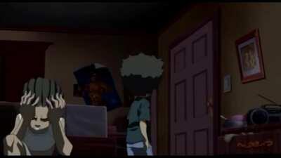 Riley of “the boondocks” discovering his fav rapper is gay