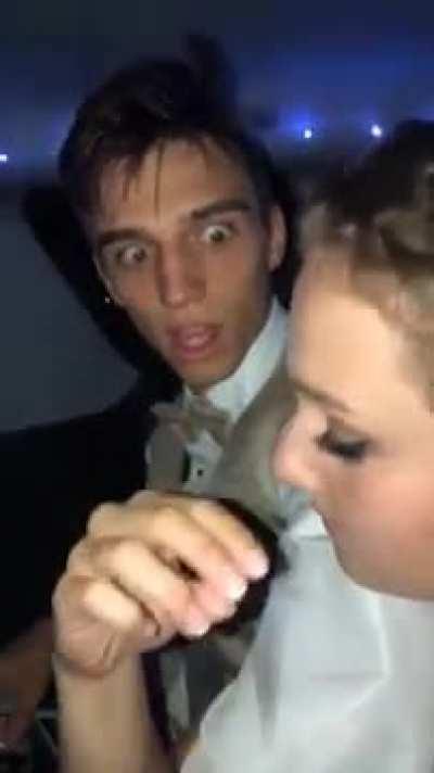 Girl removes her false eyelashes and shocks her boyfriend.........