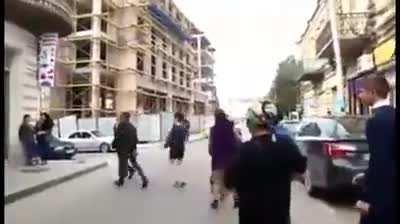 Woman hits guy with her baby