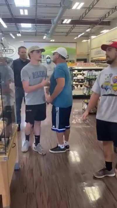 Son has to carry out tantruming father