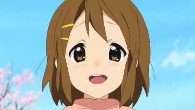 The absolute journey Yui's face goes on in this scene