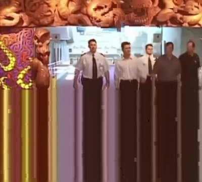 Harbhajan scrutinized by NZ Officers.