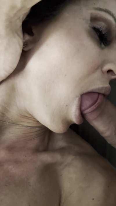 I had an orgasm as he pushed his cock in my mouth nice and slow.