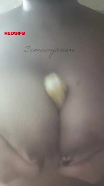 one banana, two handfuls