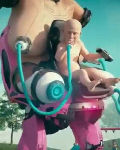 Thanks, I hate X Æ A-12 playing in the park (art by @beeple)