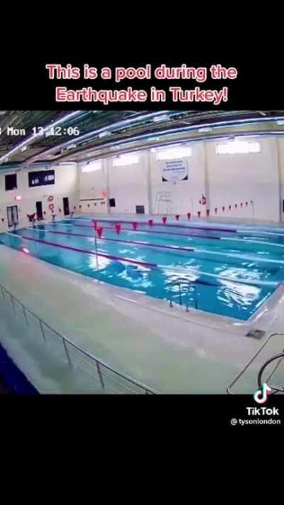 What do you do when you get in a pool and the water gets out of the pool?