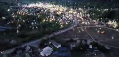 ru pov: Russia deployed incendiary munition over Ozerne village in Donetsk