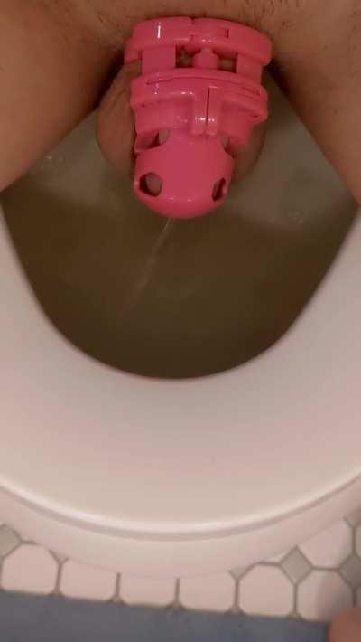 It's so embarrassing to have to pee like this! 