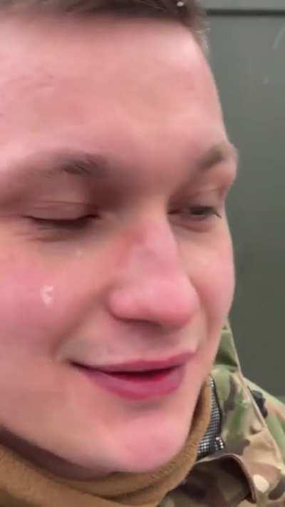 Ukrainian man fitted with a robotic hand in Austria is back in service in the Donbas