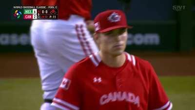 [Highlight] [Highlight] Randy Arozarena gets a bases loaded double and all of a sudden it's 6-2 Mexico
