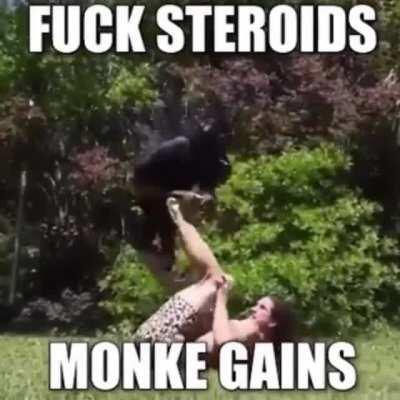 Monke teach stinky human to return to monke