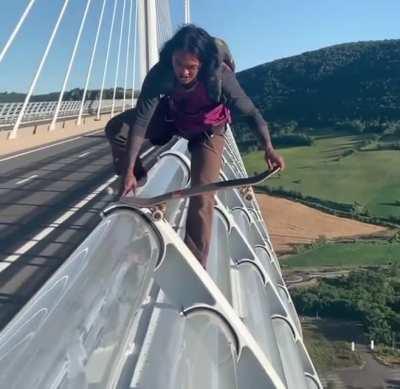 Drop in from a bridge…