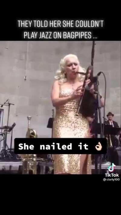 Playing Jazz on a bagpipe