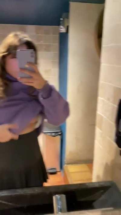 Always very horny and needy to fuck in the toilets of the bar (f) 🥵