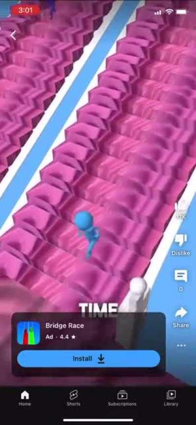 Bridge Race did a phenomenal job making ice cream look disgusting