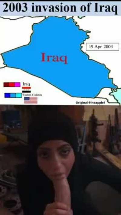 Decisive U.S. victory over Iraqi ragheads
