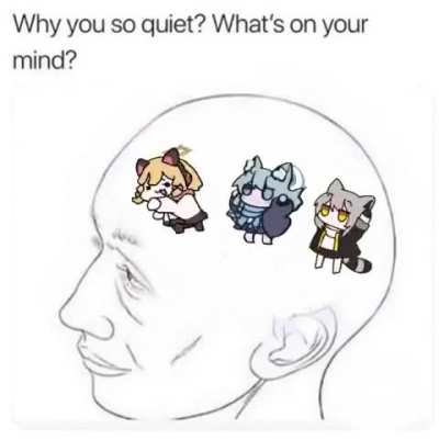 a little preoccupied