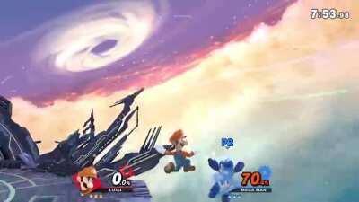 Just a couple slightly different Luigi combos. Not too much grabbing involved.