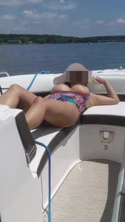 Boating With My Indian Boobs Out For All To Enjoy (F)