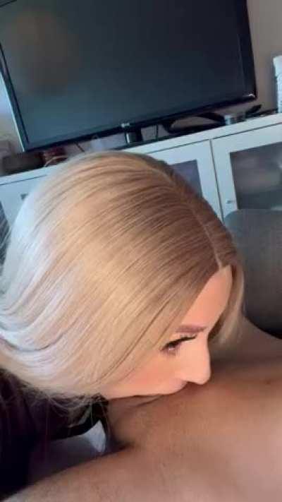 Perfect little cum drinker