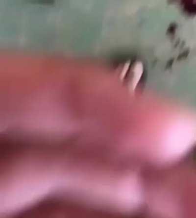 crushing a bullet with hammer