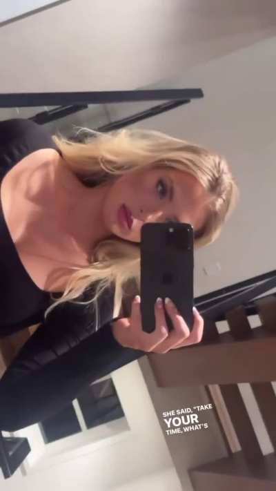 Mirror Admiration via IG Story 1/25/25