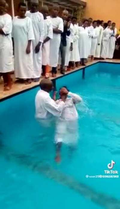 to baptize her