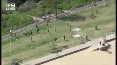 Benny Hill at the protests today (sound on) via precursor Twitter