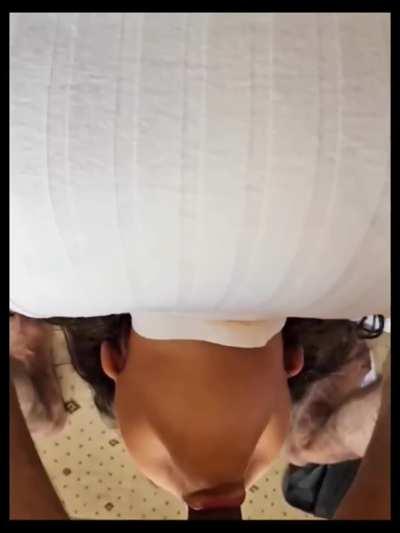 Deepthroating my Arab girlfriend 