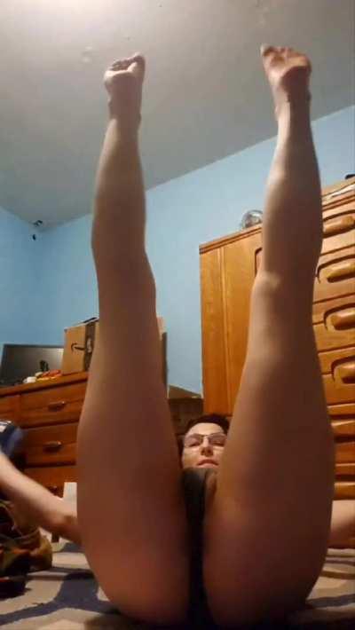 Taking secret naughty nymph-O videos in the storage room for you😉