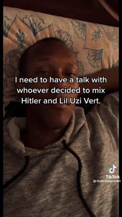 Tf going on with tiktok bruh??? Idk if y’all can hear the audio but some mfs making uzi h1tler sound edits 😨