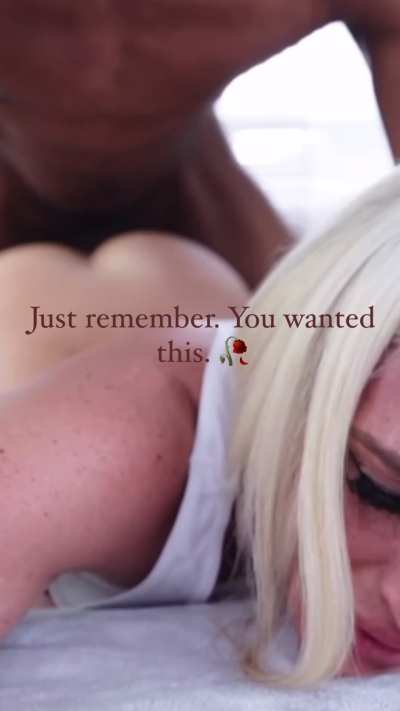 Do you regret it? Because I don’t.