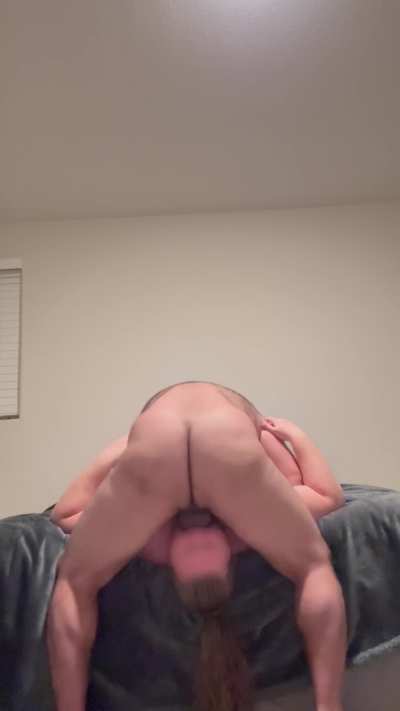 BBW wife sucking her husband off