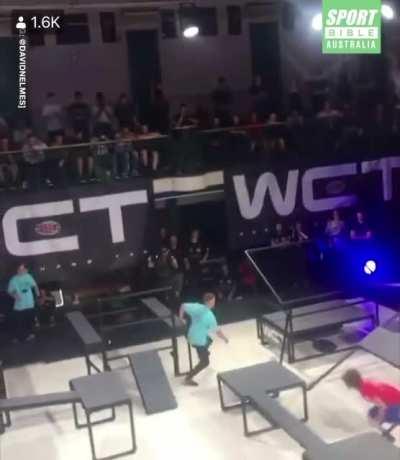 Competitive tag looks intense.