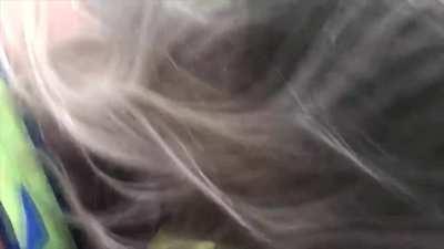 Finishing the job in the back of the bus