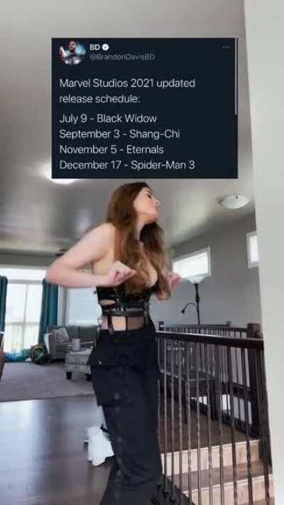 Taya is HYPED for the new Marvel studios release dates.