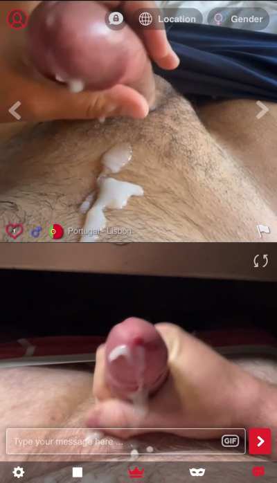 Cumming with a friend