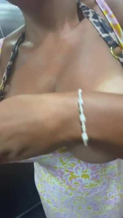 Who would hit on a 41year old thick mom in the hotel elevator ? (F)