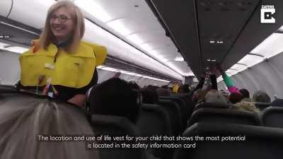 Funny flight attended