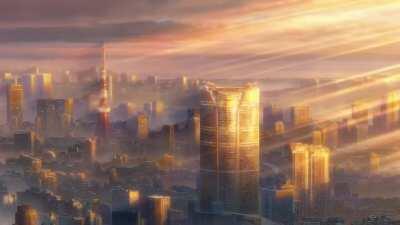 The visuals, the soundtrack... the ray of hope [Weathering With You]