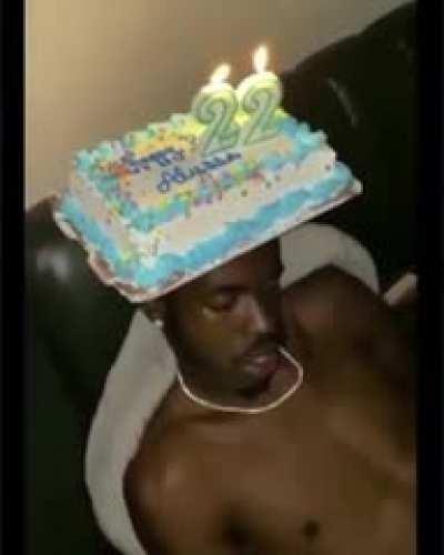 He lit but still sleepin