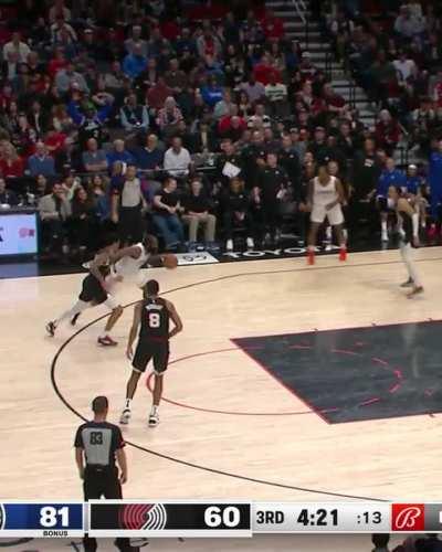 The one time Harden plays defense, it's on his own teammate 