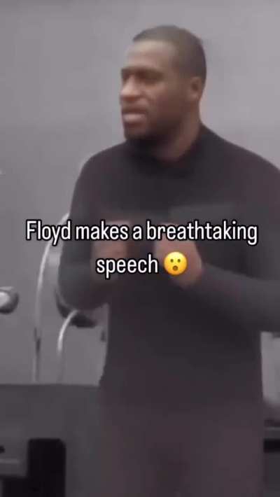George gives breathing speech
