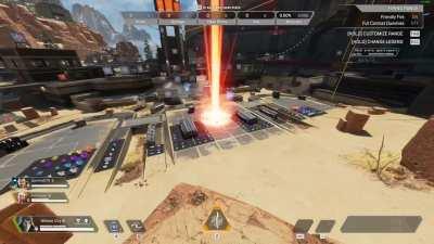 Some friends and I managed to get stuck inside of a care package and Gibraltar Ults from inside the pack wouldn't trigger until the care package despawned, so we decided to see how much the game could take. (Crash)