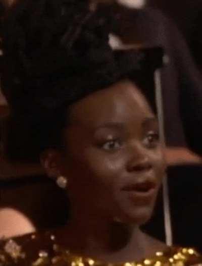 Surprised Lupita Nyong'o