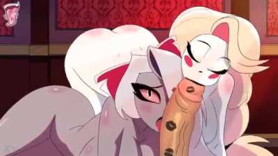 una mamada de charlie y su novia 