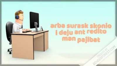 man nobodu buvo tai sita padariau