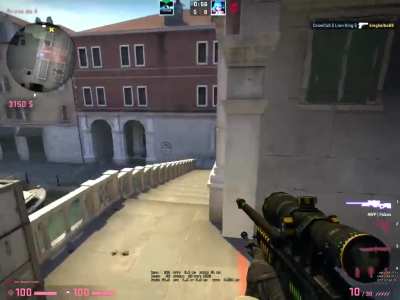 A buny hop kill playing my first match that day